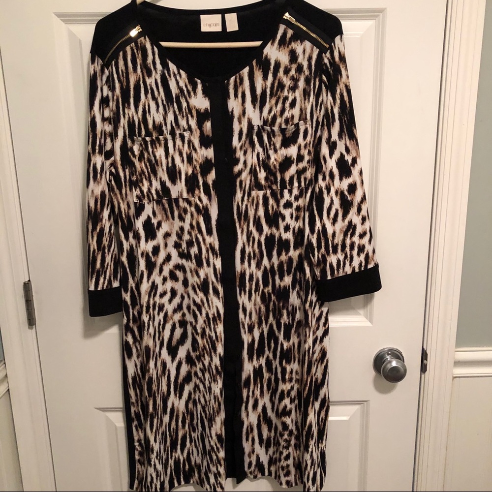 FINAL PRICE!! Chico’s leopard print - Size 2